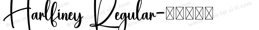 Harlfiney Regular字体转换